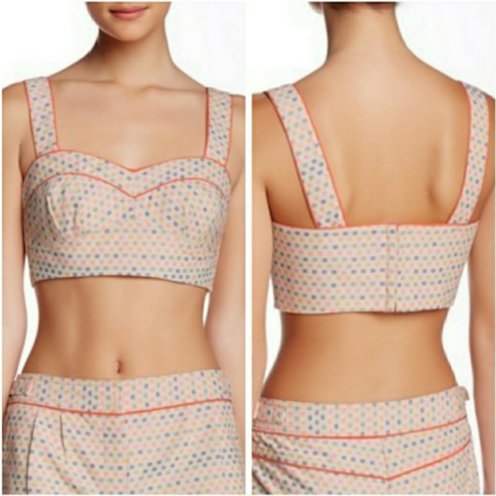 Trina Turk Evelina Bustier Crop Top